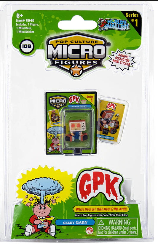 World's Smallest Garbage Pail Kids Geeky Gary